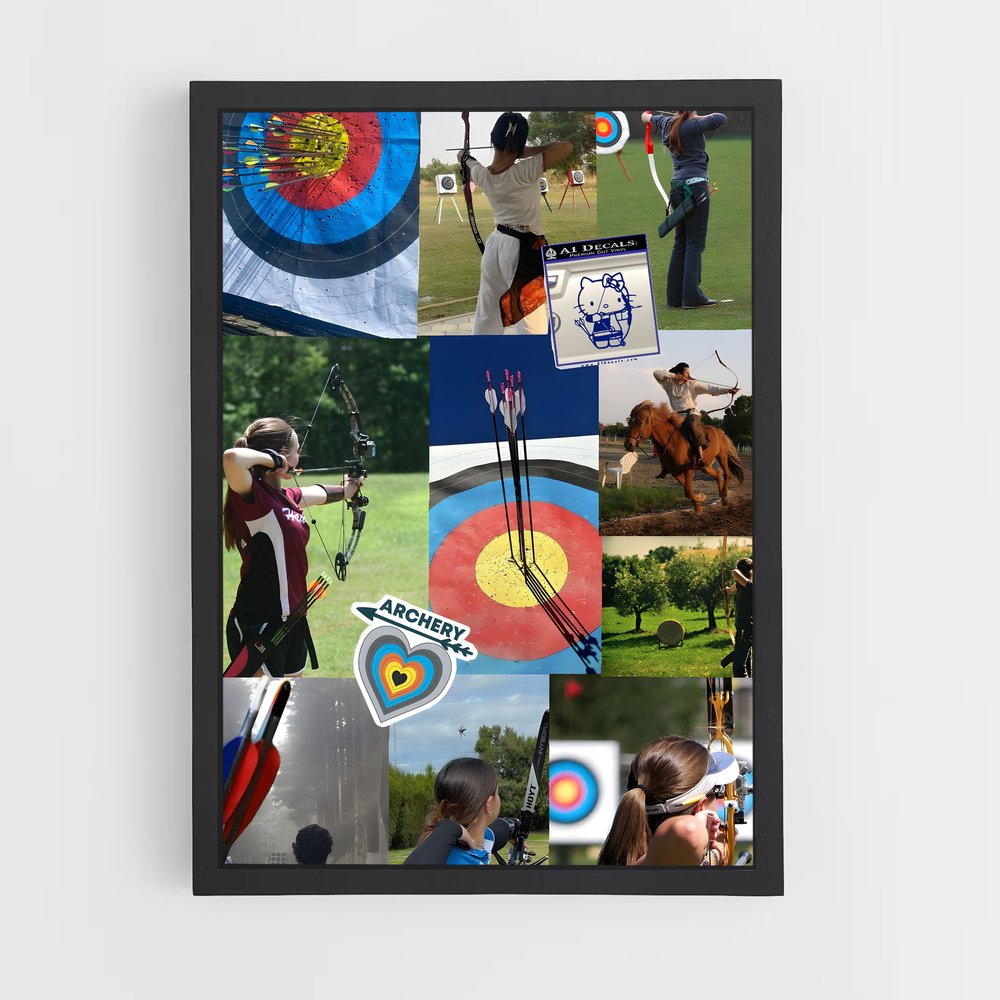 Poster European archery – affiche Tir à l’arc (vue 2)